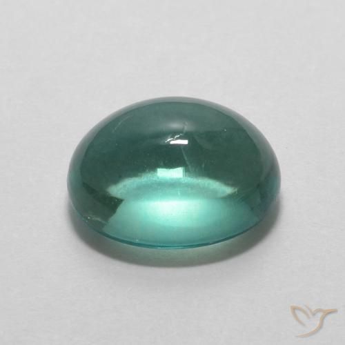 9,17 ctw natürlicher hellblau-grün Fluorit, Oval, Transparent