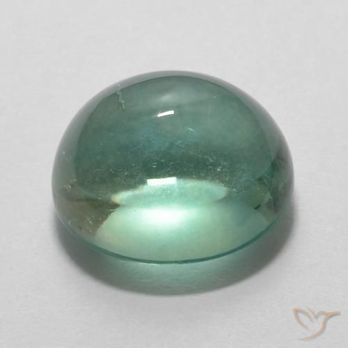 9,17 ctw natürlicher Blau-grün Fluorit, Oval, Transparent