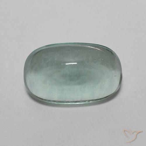 3.12ct Natürlicher hellblau-grün Fluorit, Oval, Transparent