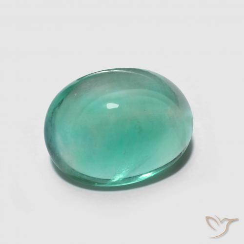 9,17 ctw natürlicher Kühles Grün Fluorit, Oval, Transparent