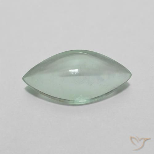 3.28ct Natürlicher Sehr helles Gelbgrün Fluorit, Marquise, Transparent