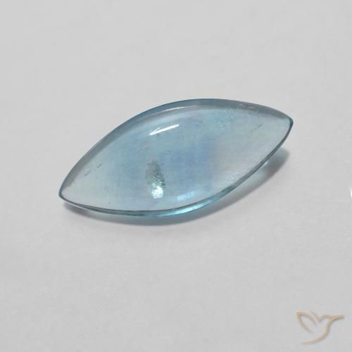 9,17 ctw natürlicher Hellblau Fluorit, Marquise, Transparent