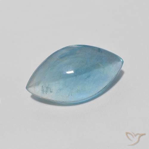 9,17 ctw natürlicher hellblau-grün Fluorit, Marquise, Transparent