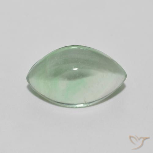 4.01ct Natürlicher Erdiges Grün Fluorit, Marquise, Transparent