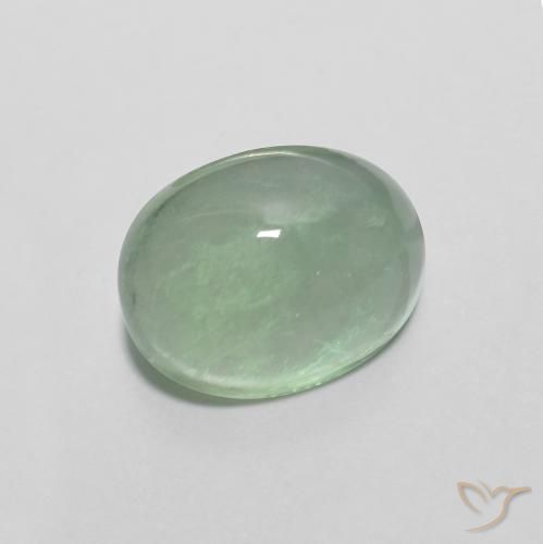 9,17 ctw natürlicher Mittelgrün Fluorit, Oval, Transparent