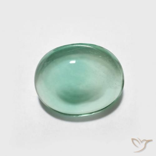 2.60ct Natürlicher hellblau-grün Fluorit, Oval, Transparent