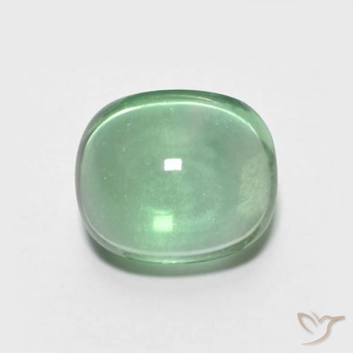 3.90ct Natürlicher hellgrün Fluorit, Oval, Transparent