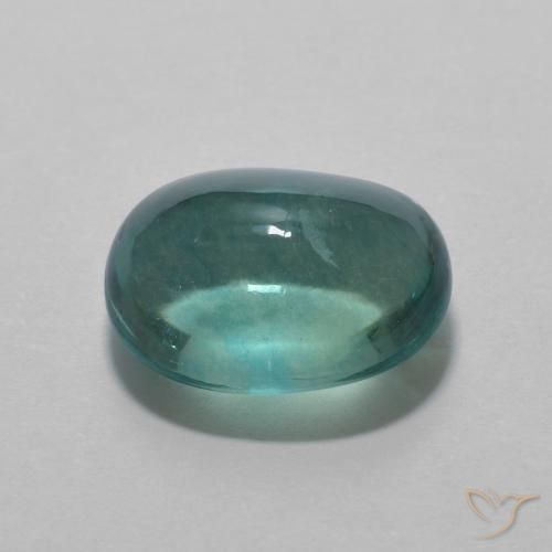 9,17 ctw natürlicher grün-blau Fluorit, Oval, Transparent