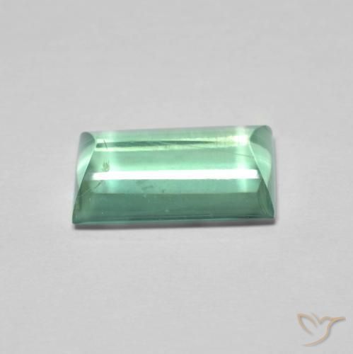 9,17 ctw natürlicher hellgrün Fluorit, Baguette, Transparent