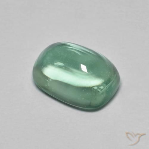 9,17 ctw natürlicher Blau-grün Fluorit, Kissen, Transparent