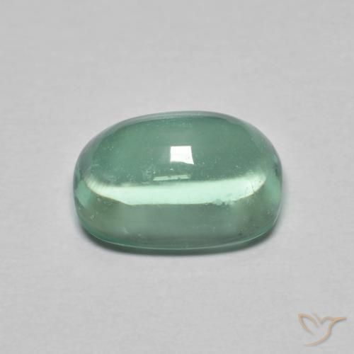 9,17 ctw natürlicher Blau-grün Fluorit, Kissen, Transparent