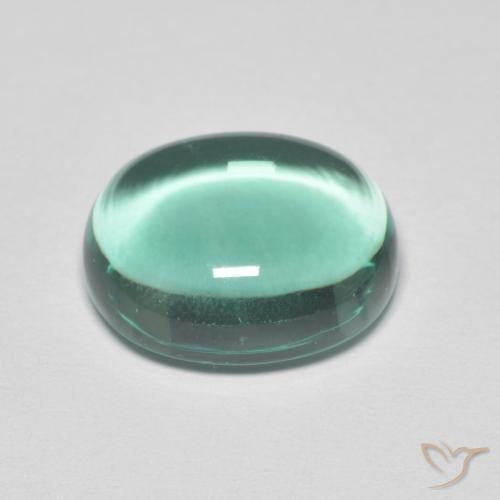 9,17 ctw natürlicher Sehr helles Blaugrün Fluorit, Oval, Transparent