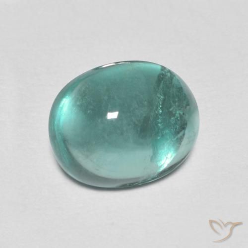 2.25ct Natürlicher hellblau-grün Fluorit, Oval, Transparent