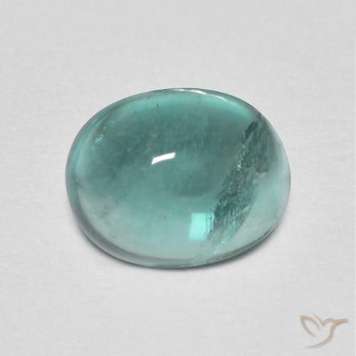 9,17 ctw natürlicher hellblau-grün Fluorit, Oval, Transparent
