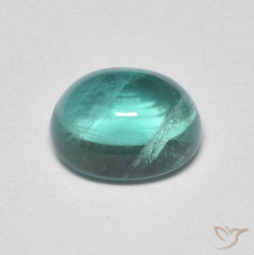 9,17 ctw natürlicher hellblau-grün Fluorit, Oval, Transparent