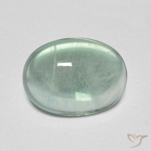 9,17 ctw natürlicher Helles Mintgrün Fluorit, Oval, Transparent