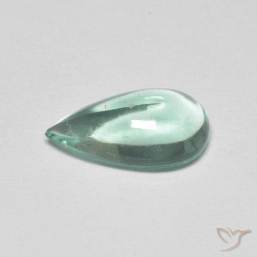 9,17 ctw natürlicher Blasses Grün Fluorit, Birnenform, Transparent