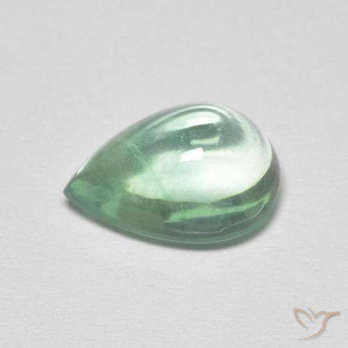9,17 ctw natürlicher mintgrün Fluorit, Birnenform, Transparent