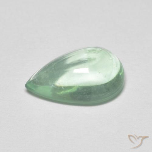 9,17 ctw natürlicher Helles Mintgrün Fluorit, Birnenform, Transparent