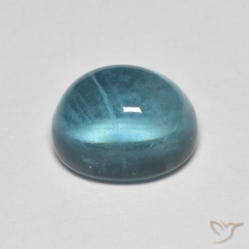 9,17 ctw natürlicher Blau-grün Fluorit, Oval, Transparent