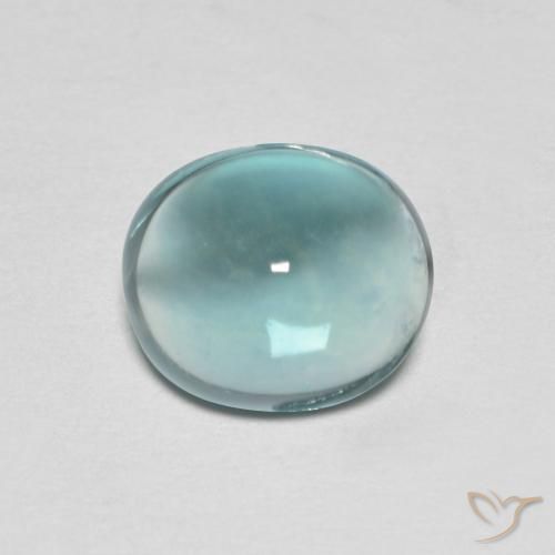 2.30ct Natürlicher Blaugrüner Ton Fluorit, Oval, Transparent