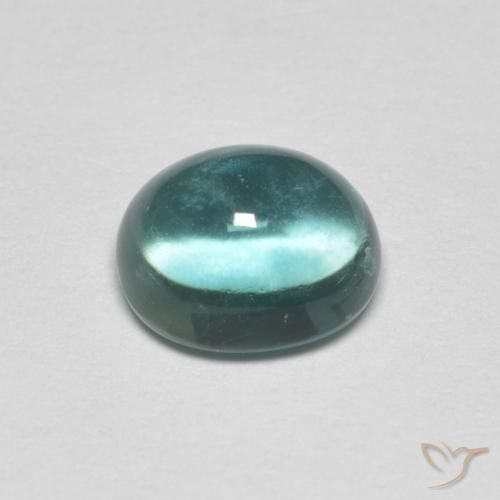 9,17 ctw natürlicher Blaugrüner Ton Fluorit, Oval, Transparent