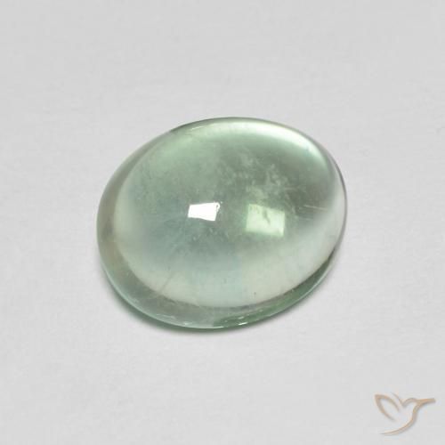 9,17 ctw natürlicher Sehr helles Grün Fluorit, Oval, Transparent