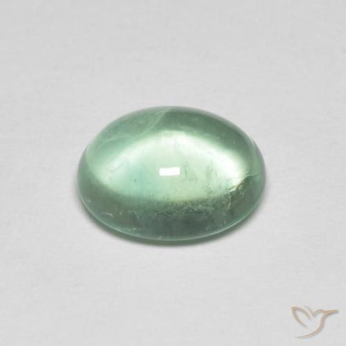 9,17 ctw natürlicher Sehr helles Grün Fluorit, Oval, Transparent