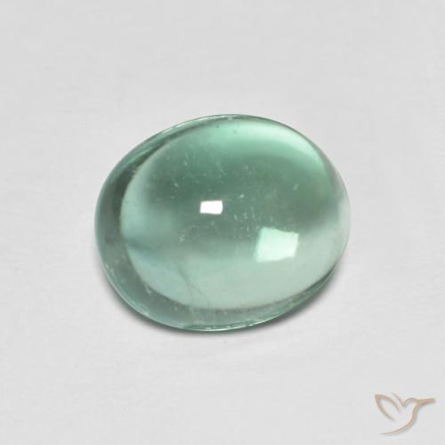 9,17 ctw natürlicher Kühles Grün Fluorit, Oval, Transparent