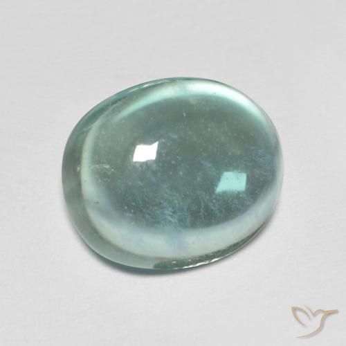 9,17 ctw natürlicher hellgrün Fluorit, Oval, Transparent