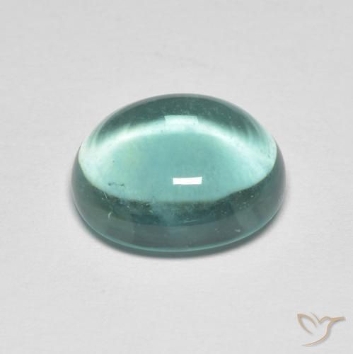 9,17 ctw natürlicher hellgrün Fluorit, Oval, Transparent