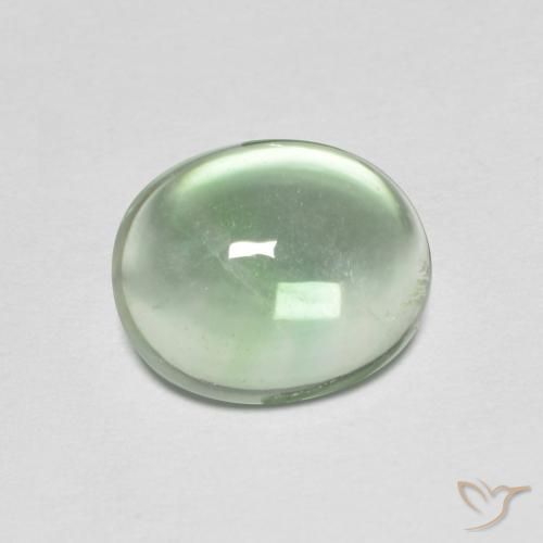 3.42ct Natürlicher hellgrün Fluorit, Oval, Transparent