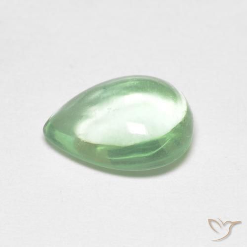 9,17 ctw natürlicher Mittelgrün Fluorit, Birnenform, Transparent