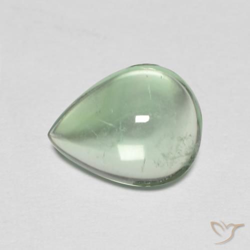 2.62ct Natürlicher mintgrün Fluorit, Birnenform, Transparent