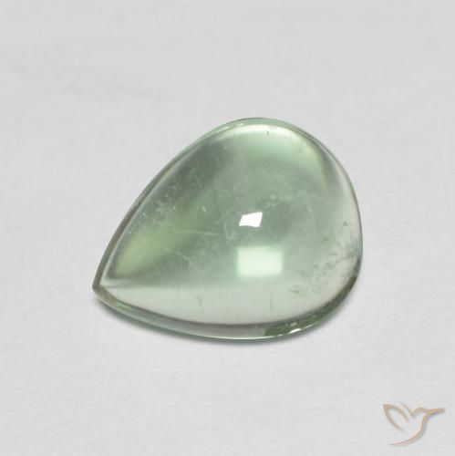 9,17 ctw natürlicher mintgrün Fluorit, Birnenform, Transparent