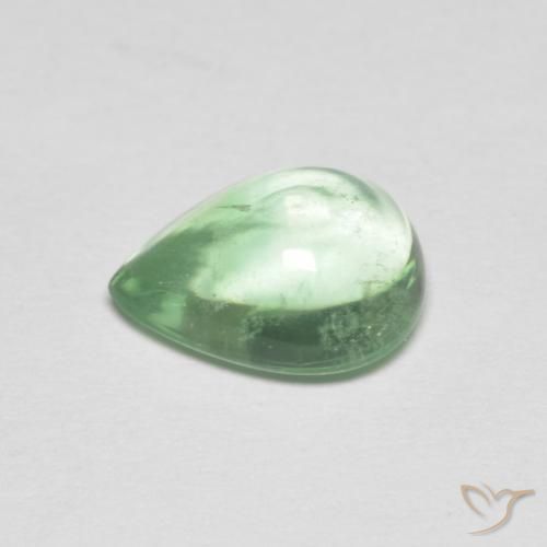 9,17 ctw natürlicher mintgrün Fluorit, Birnenform, Transparent