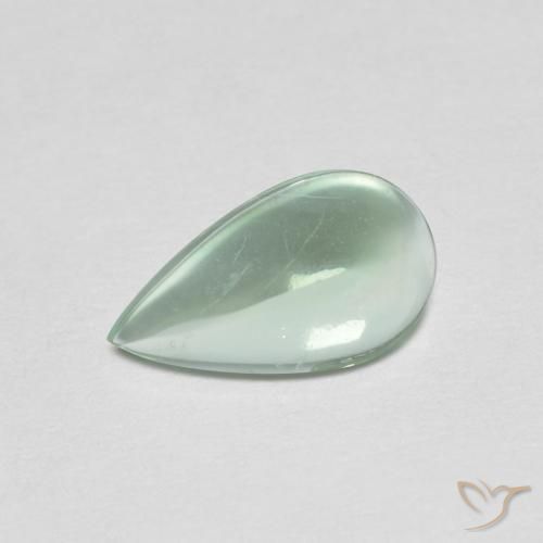 9,17 ctw natürlicher Helle Minze Fluorit, Birnenform, Transparent