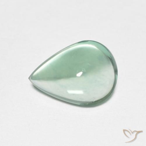 2.47ct Natürlicher Blau-grün Fluorit, Birnenform, Transparent