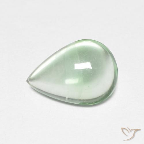 2.38ct Natürlicher hellgrün Fluorit, Birnenform, Transparent
