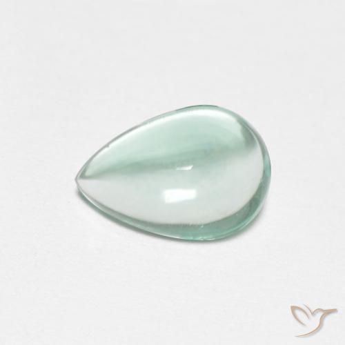 1.71ct Natürlicher Blau-grün Fluorit, Birnenform, Transparent