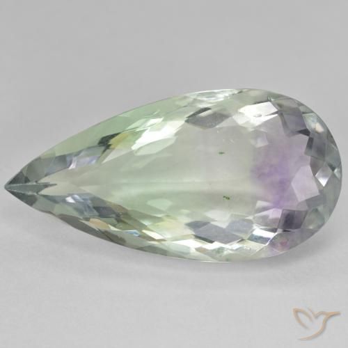 22.70ct Natürlicher Mehrfarbig Fluorit, Birnenform, SI