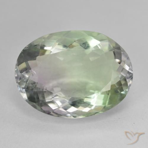 19.24ct Natürlicher Mehrfarbig Fluorit, Oval, VS
