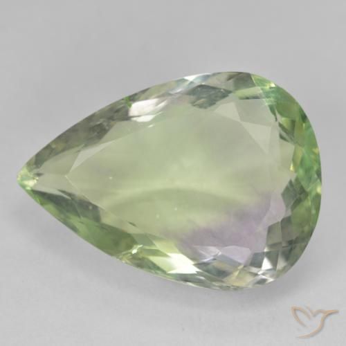 26.09ct Natürlicher Mehrfarbig Fluorit, Birnenform, VS-SI