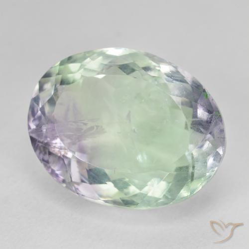 9,17 ctw natürlicher Mehrfarbig Fluorit, Oval, SI-I1
