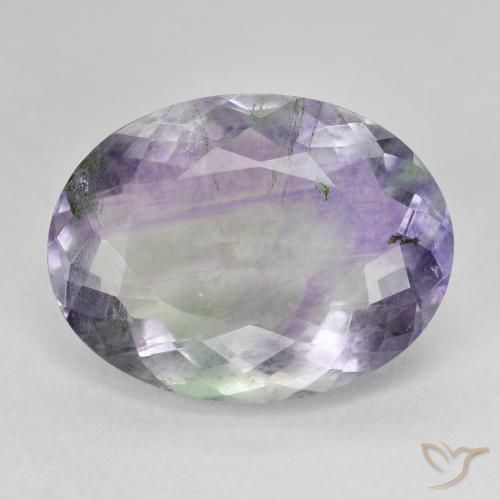 14.99ct Natürlicher Mehrfarbig Fluorit, Oval, SI