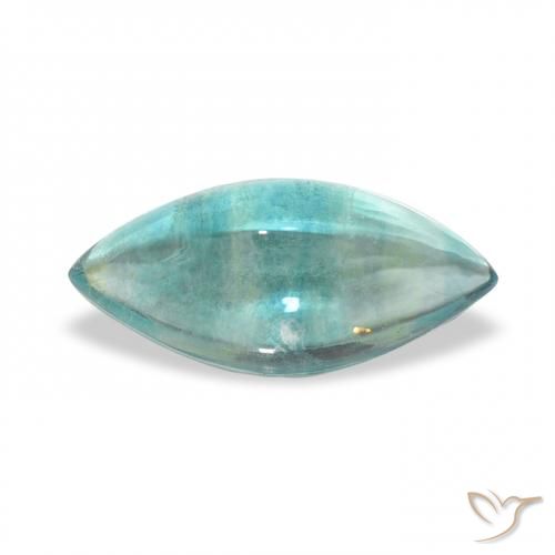 4.41ct Natürlicher Blau-grün Fluorit, Marquise, Transparent