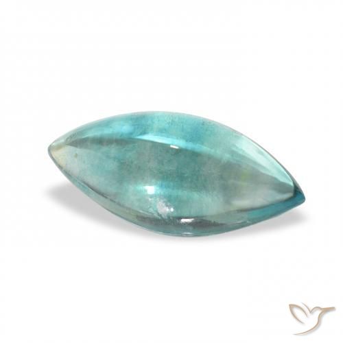 9,17 ctw natürlicher Blau-grün Fluorit, Marquise, Transparent