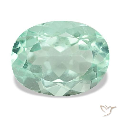 5.65ct Grüner Fluorit, Oval, VS