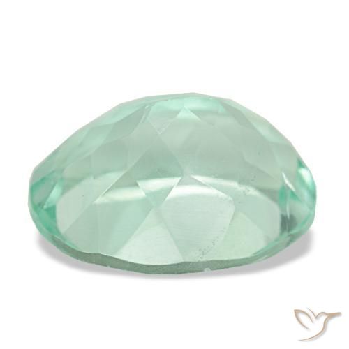 5,65 ctw natürlicher grüner Fluorit, Oval Schliff, VS