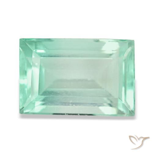 4.58ct Grüner Fluorit, Baguette, VS
